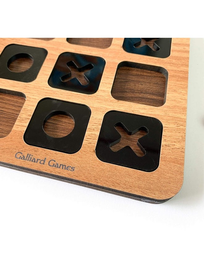 Galliard Games - Galliard Games Wooden Puzzle, Tic-Tac-Toe, Noughts & Crosses (3x3); Prodigy - Image 1