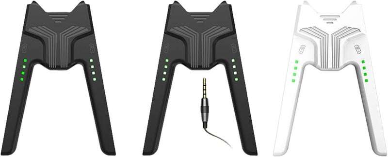 حامل شحن على شكل V بيضاء مريح للتحكم من النوع C لشحن سريع - Image 3