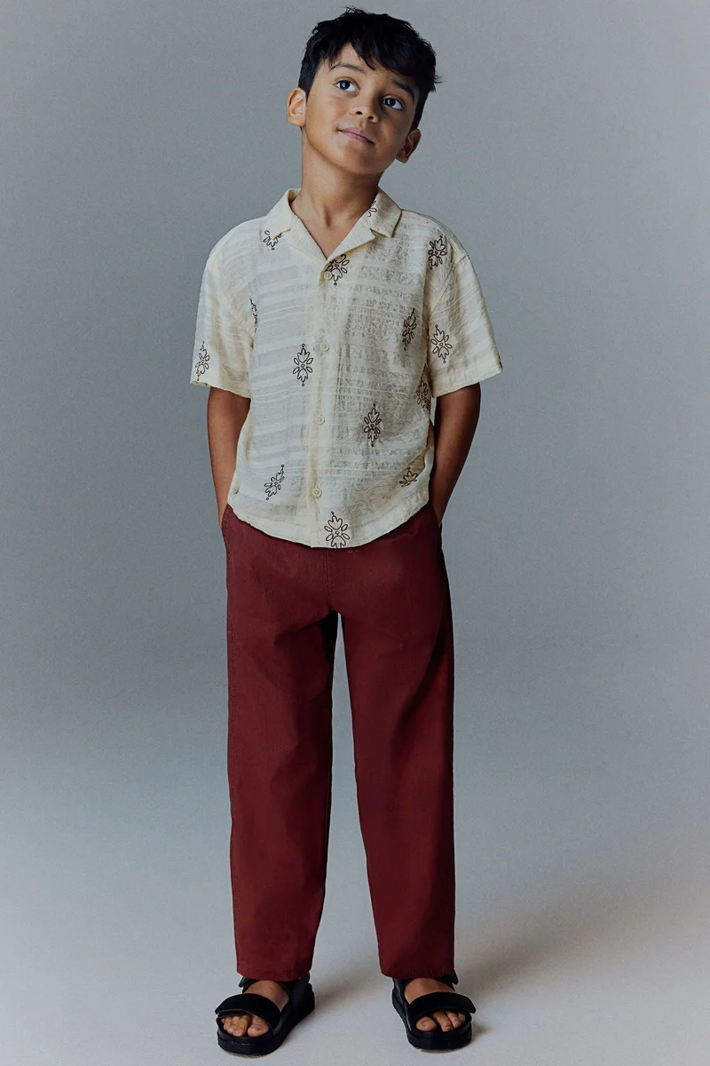 اتش اند ام قميص ريزورت مُبطن