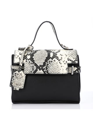 Reptile Pattern Cross Body Bag With Extra Handle - Black & Off White - pzsku/Z503833A0771D9FF8CA6AZ/45/_/1701606294/50a477a8-9347-4503-a224-4d50330fc3c9