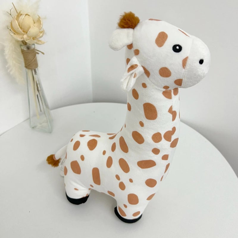 Y&D New INS Home Decor Talking Cotton Stuffed Animal Toys – Giraffe, Deer & Bear Plush with Pacifier, Soft Washed Fabric, Ideal Anniversary Gift for Kids & Nursery Decoration - Image 1