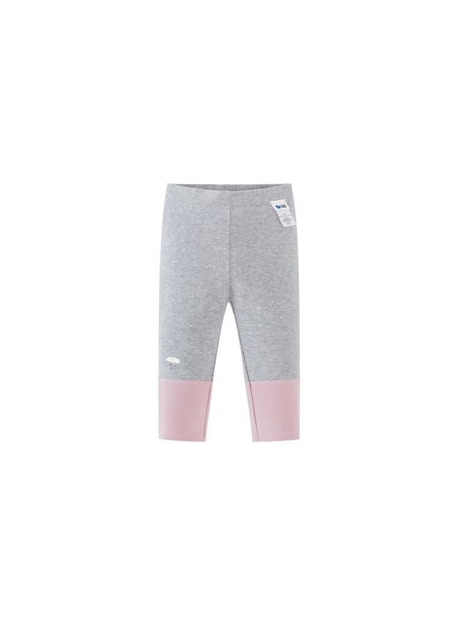 Minibala Girls Baby Leggings Comfortable Colorblock High Elastic Soft Breathable Spring Pants - Image 3