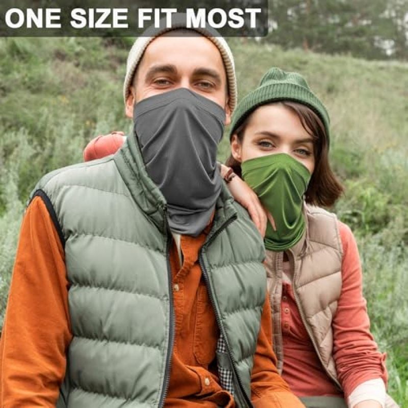 Neck Gaiter: 2-Pack Red Premium Polyester-Spandex Blend - Uv Protection 4-In-1 Versatile Wear Balaclava for Outdoor Sports Hiking Cycling Running - Image 4