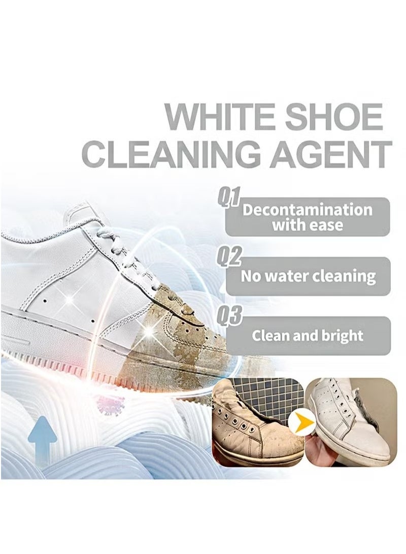 Jaysuing Foam Cleaner Of White Shoes,Clean Without Water Easily Decontaminiate,Sneaker Cleaning Spray Foam,Whitening Sneaker Canvas,Cleaning Stains,Whitening And Yellowing Shoe Edges  - Image 4