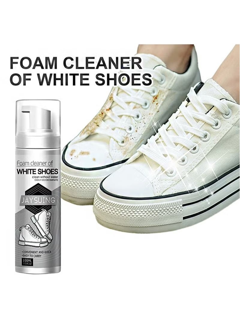 Jaysuing Foam Cleaner Of White Shoes,Clean Without Water Easily Decontaminiate,Sneaker Cleaning Spray Foam,Whitening Sneaker Canvas,Cleaning Stains,Whitening And Yellowing Shoe Edges  - Image 5