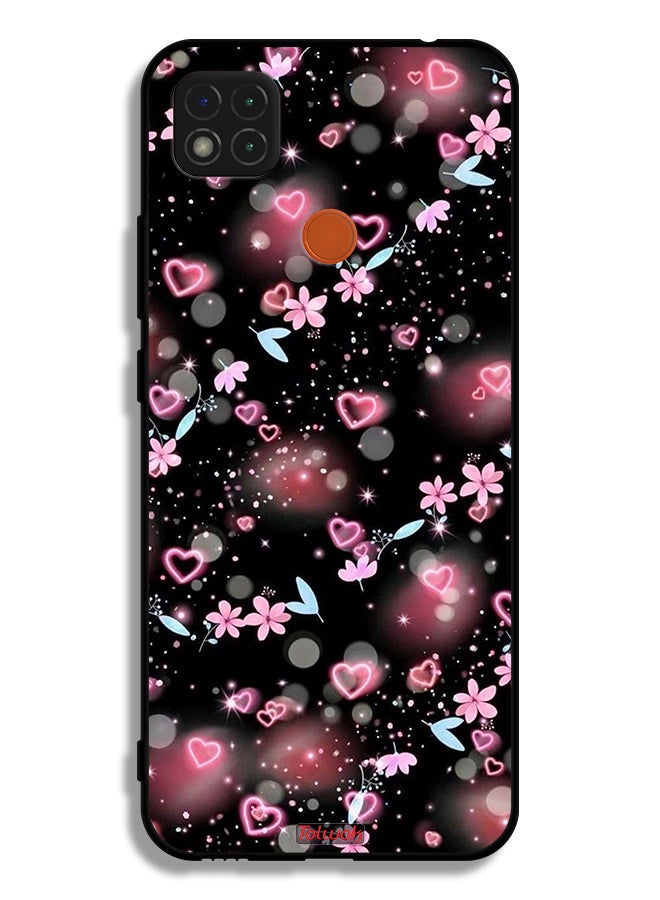 Tolwak Xiaomi Redmi 9C Protective Case Cover Small Hearts And Flowers - Image 2