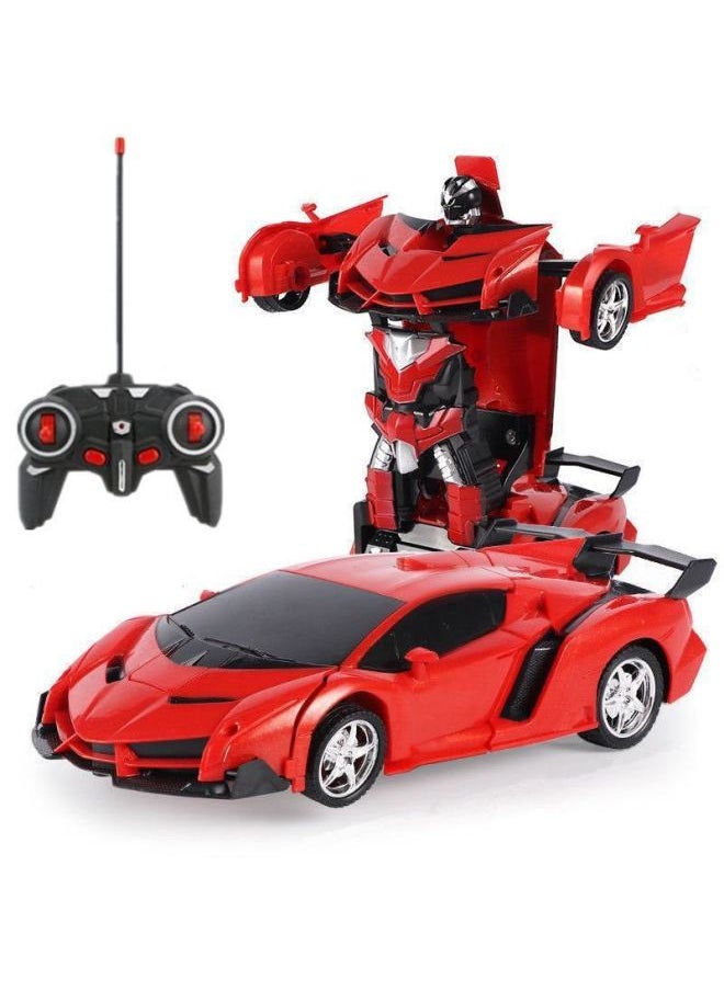 Generic Gesture Inductive Deformable Toy Bumblebee Robot King Kong Remote Control Car Child 3 Boy 4 Toy Car 6 Years 5-Color:1:18 [警车] 23cm (remote Control Deformation)-Scale:[hot-selling Recommendation] Three Lithium Batteries + Remote Control Battery + Charging Cable  - Image 2