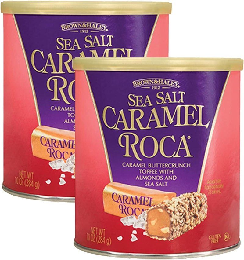 Roca Brown & Haley Sea Salt Caramel Roca Canister - Pack of 2 - Image 1