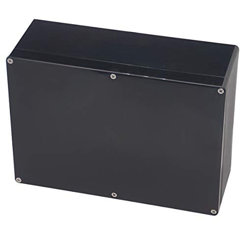 Otdorpatio Project Box IP65 Waterproof Junction Box ABS Plastic Black Electrical Boxes DIY Electronic Project Case Power Enclosure 10.35x7.17x3.74 inch(263x182x95 mm) - Image 1