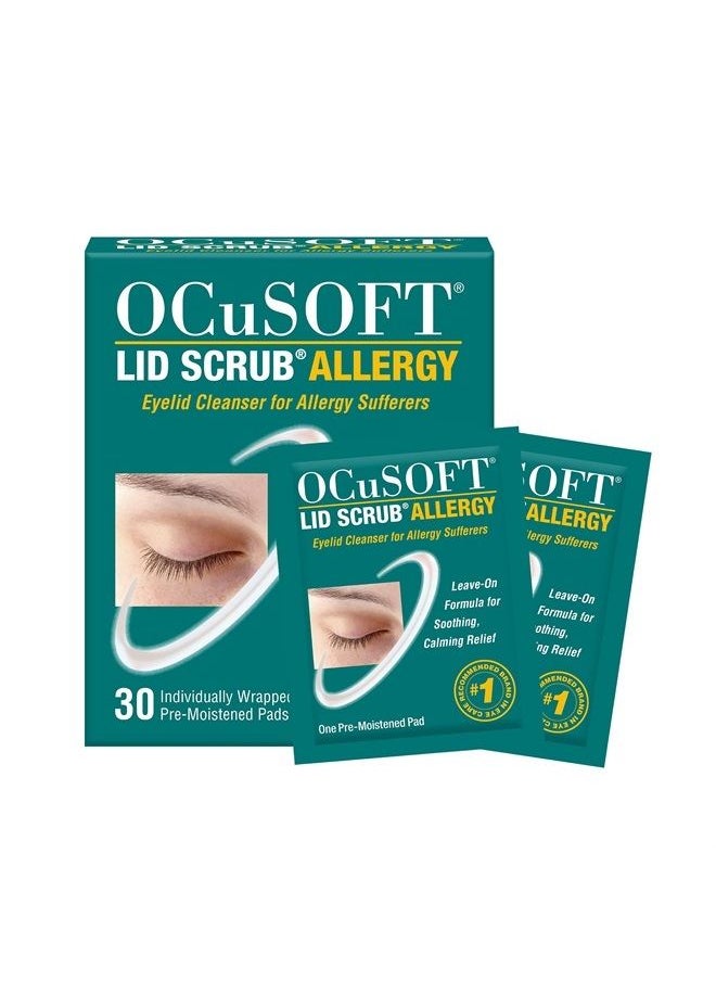 OCuSOFT - Lid Scrub Allergy Eyelid Cleanser 30CT - Image 1