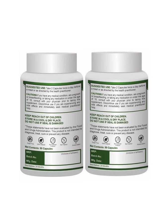 Mahogany Spirulina Capsule (Arthrospira Platensis) Capsules 500 Mg- Pack Of 2-90 Veg Caps Each - Image 2