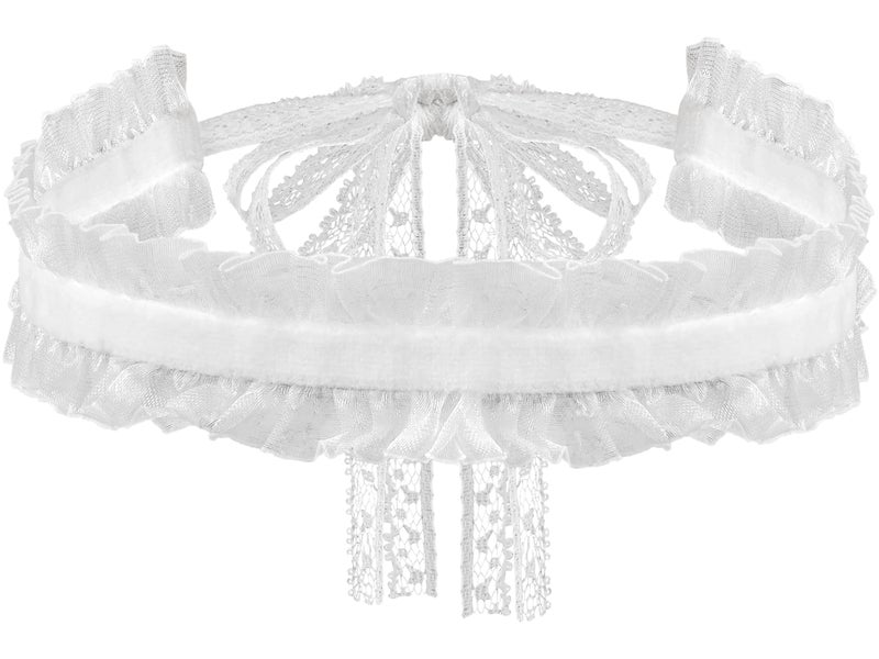 Sacina Gothic White Choker, White Choker necklace for Women, Gothic Vintage Necklace, Christmas Jewelry Gift For Women - Image 1