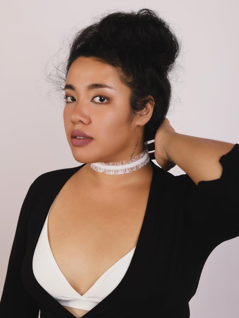 Sacina Gothic White Choker, White Choker necklace for Women, Gothic Vintage Necklace, Christmas Jewelry Gift For Women - Image 3