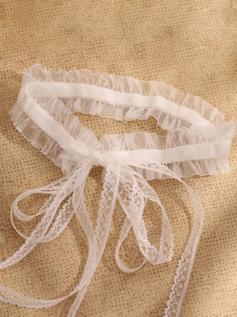 Sacina Gothic White Choker, White Choker necklace for Women, Gothic Vintage Necklace, Christmas Jewelry Gift For Women - Image 5