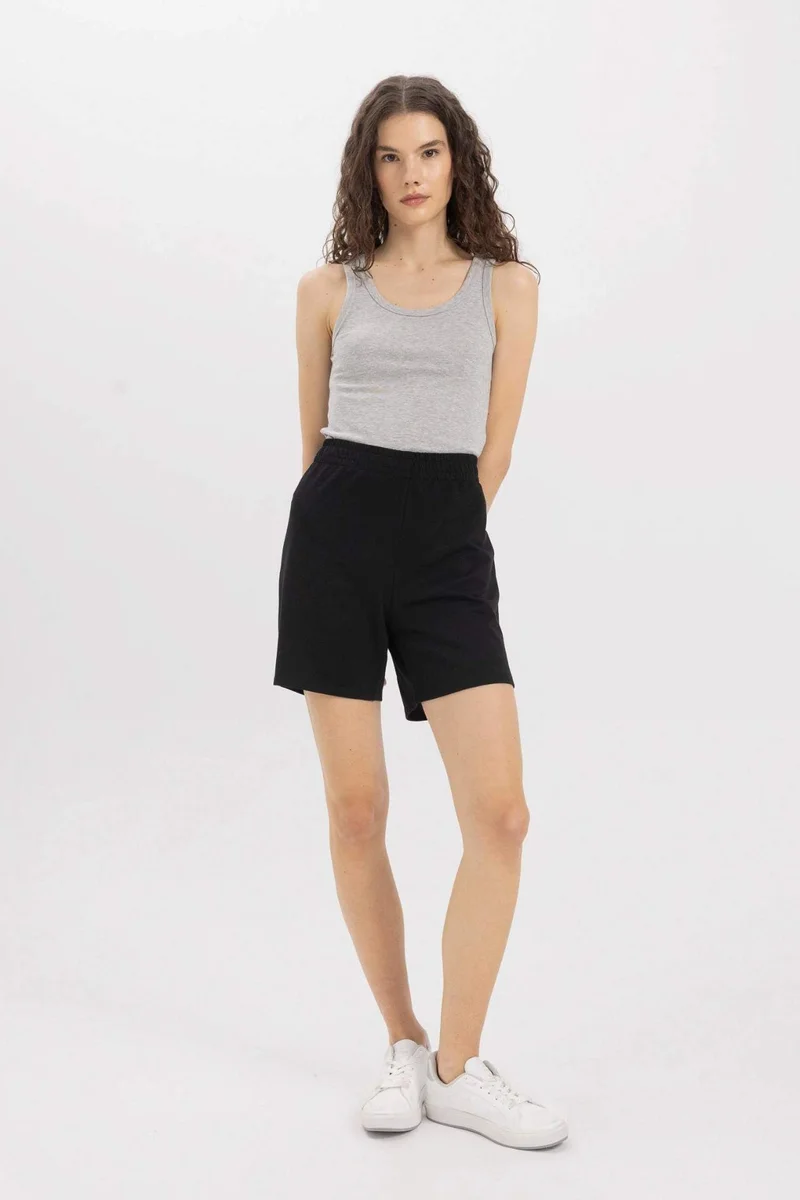 Defacto Slim Fit Ribana U Collar Tank Top