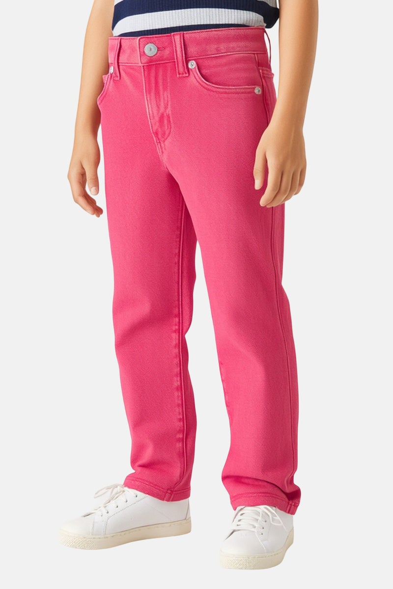 GAP Kids Boy Regular Fit Washed Stretchable Denim, Pink - Image 1