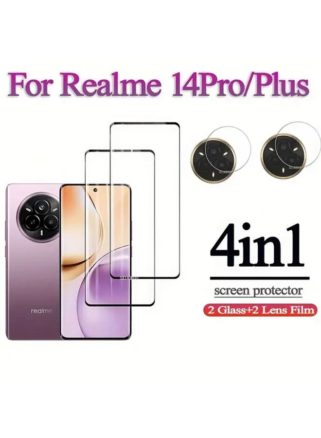 For Realme 14 Pro Plus 3D Curved Full Coverage Screen Protector 2Pcs - Image 2