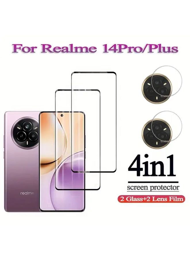 For Realme 14 Pro Plus 3D Curved Full Coverage Screen Protector 2Pcs - Image 4
