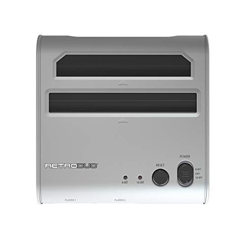 Retro Bit Retro-Bit Retro Duo 2 in 1 Console System - for Original NES/SNES, & Super Nintendo Games - Silver/Black - Image 5