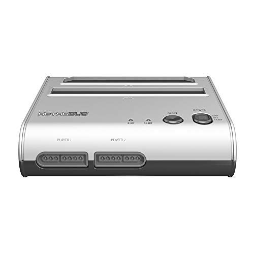 Retro Bit Retro-Bit Retro Duo 2 in 1 Console System - for Original NES/SNES, & Super Nintendo Games - Silver/Black - Image 4