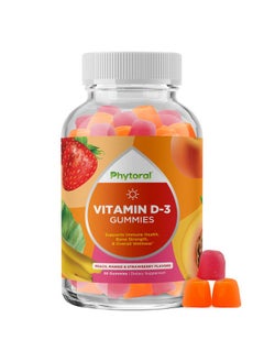 Phytoral Chewable Vitamin D Gummies For Adults Pure Vitamin D3 2000Iu Immune Support Adult Gummy Vitamins Chewable Vitamin D3 Gummies For Bone Strength Immunity Support Heart Health And Mood Support  - Image 1