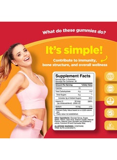 Phytoral Chewable Vitamin D Gummies For Adults Pure Vitamin D3 2000Iu Immune Support Adult Gummy Vitamins Chewable Vitamin D3 Gummies For Bone Strength Immunity Support Heart Health And Mood Support  - Image 4