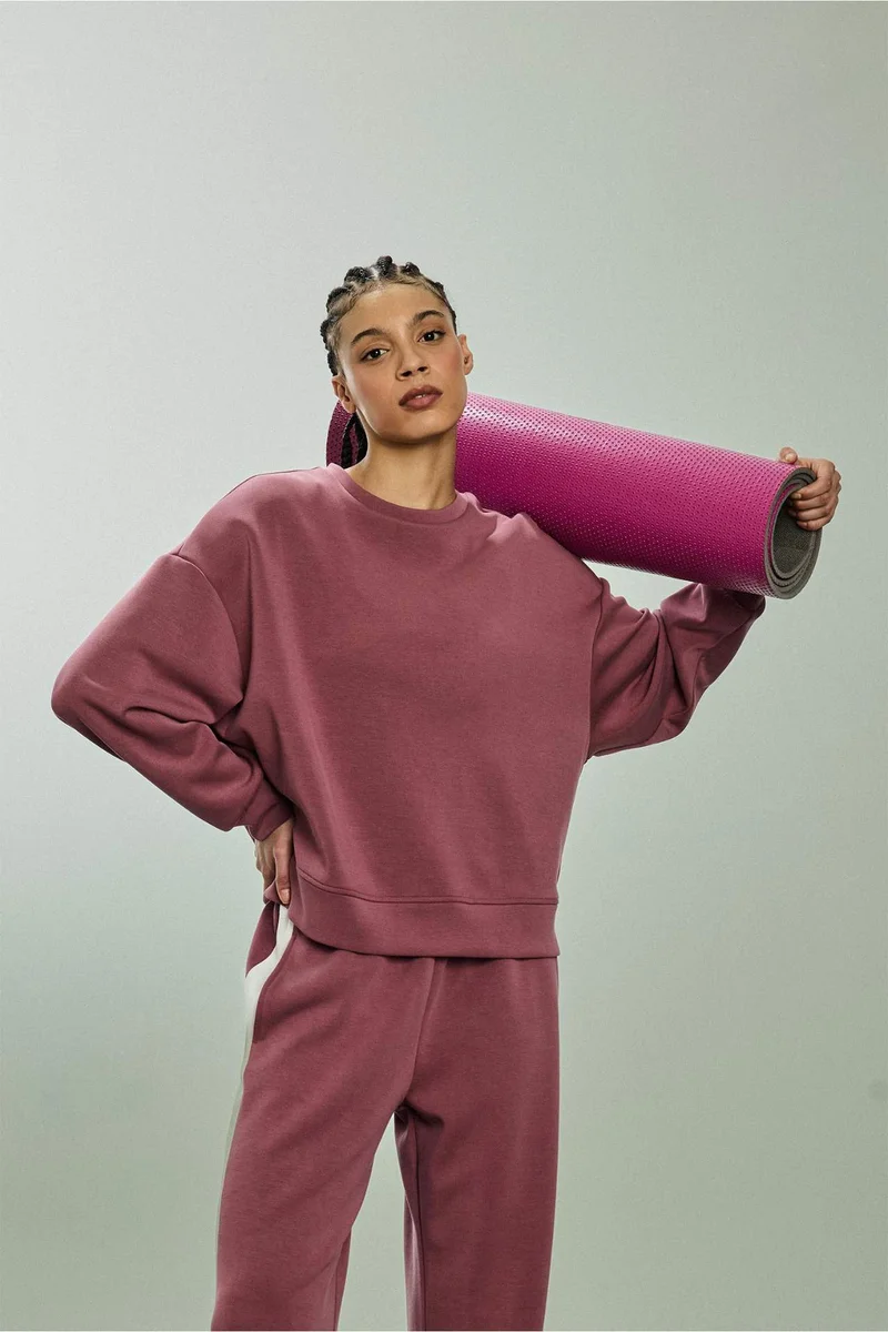 DeFacto Crew Neck Modal Sports Sweatshirt