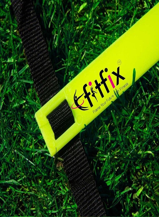 Fitfix® Track and Field Sports Training Football Super Speed Agility Ladder for Track and Field Sports (8 Meter, Flat and Light Weight) Adjustable Yellow rungs ladder-16 Strips with Free Carry Bag - Image 3