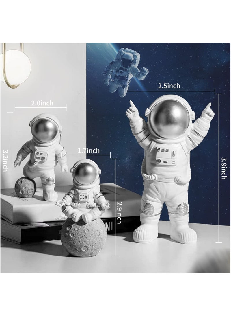 Luckam 22 Pcs Space Cake Topper, Space Themed Party Supplies Planet Rocket Pearl Balls and Star Toppers Outer Space Cupcake Toppers Astronaut Figurine Decorations Birthday for Kids Party Baby Shower - Image 2