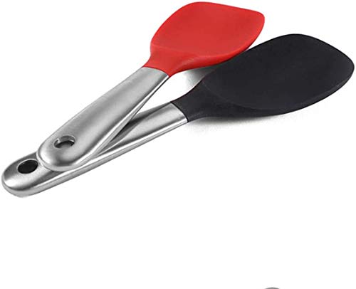 P-Plus International Stainless Steel Silicone Rice Spoon Non-Stick Pan Rice Spoon Rice Kitchen Essential Tools (Red) - Image 4