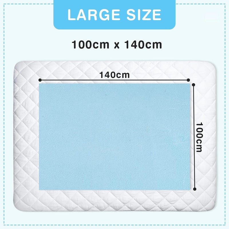 Desithat Waterproof & Washable Instadry Extra Absorbent Baby Dry Sheet & Bed Protector/Crib Sheet - Medium 39x28 Inches/ 100X70 Cms (Dark Pink) - Image 3
