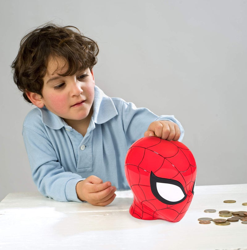 Jay Franco Marvel Spiderman Ceramic Coin Bank - Kids Decor Money Saving Piggy Bank (Official Marvel Product) - Image 3