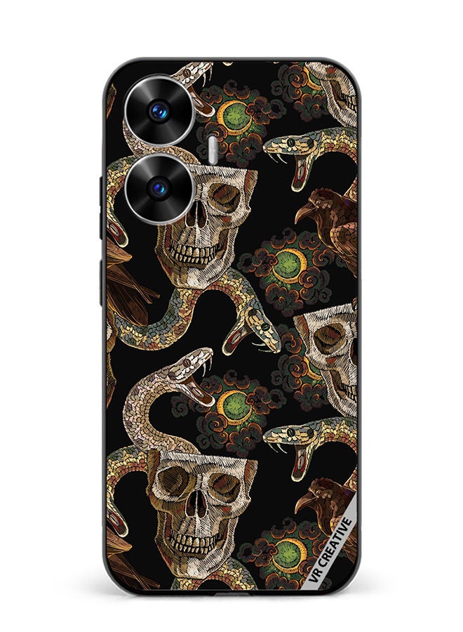 VR CREATIVE Protective Case Cover For Realme C55 Horror Art Design Multicolour - Image 1