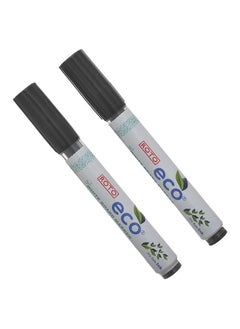 Roto Eco whiteboard marker dry safe ink pack of 2 markers - black  - Image 1