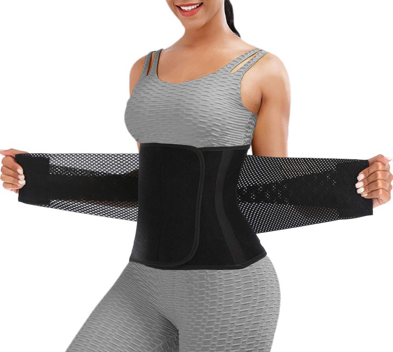 ChongErfei Waist Trainer Belt for Women & Man - Waist Trimmer Ab Belt - Tummy Control Body Shaper(Black,Medium) - Image 1