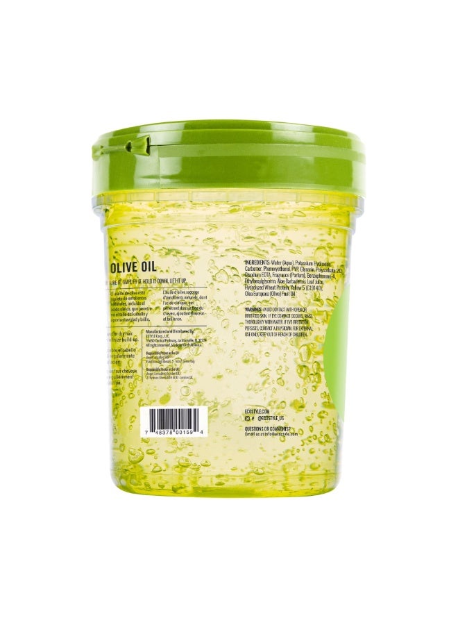 Eco Style Olive Oil Hair Styling Gel – Max Hold, Alcohol-Free – 946ml - Image 2
