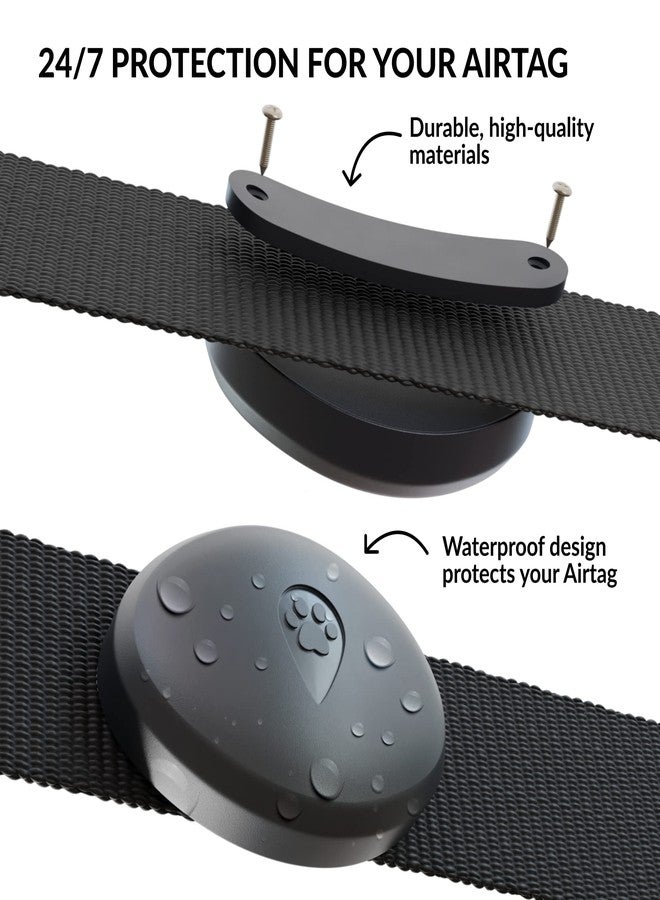 CollarDirect Holder Compatible with Airtag for Dog Collar, 2 Pack - Waterproof and Durable Case That Protects Your Airtag - Fits All Dog and Cat Collars - Airtag Not Included - Image 2