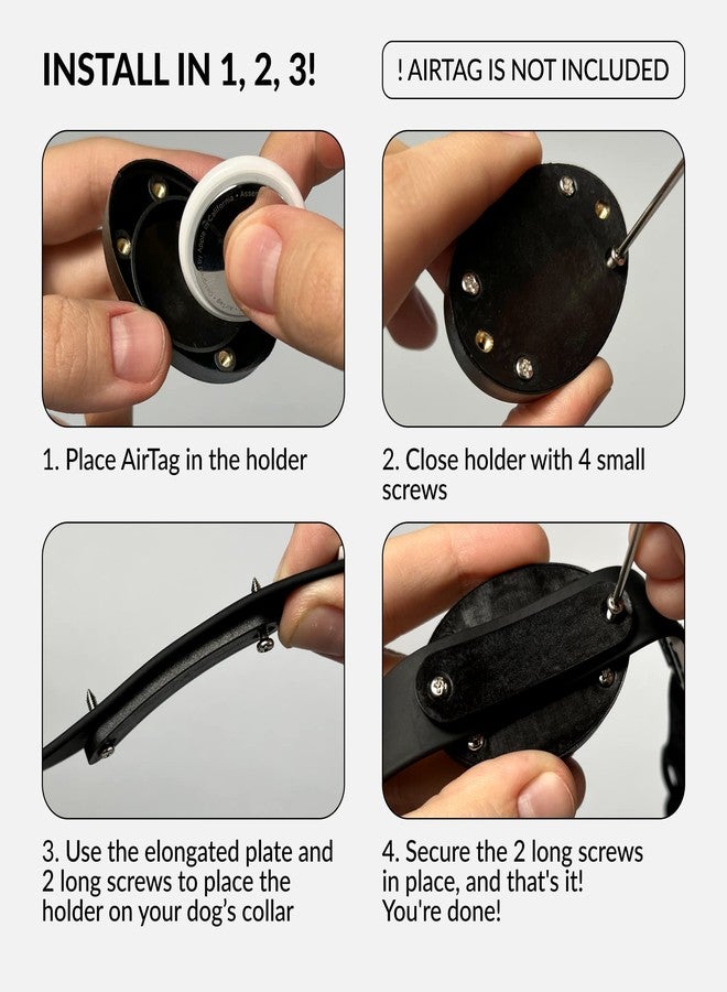 CollarDirect Holder Compatible with Airtag for Dog Collar, 2 Pack - Waterproof and Durable Case That Protects Your Airtag - Fits All Dog and Cat Collars - Airtag Not Included - Image 3