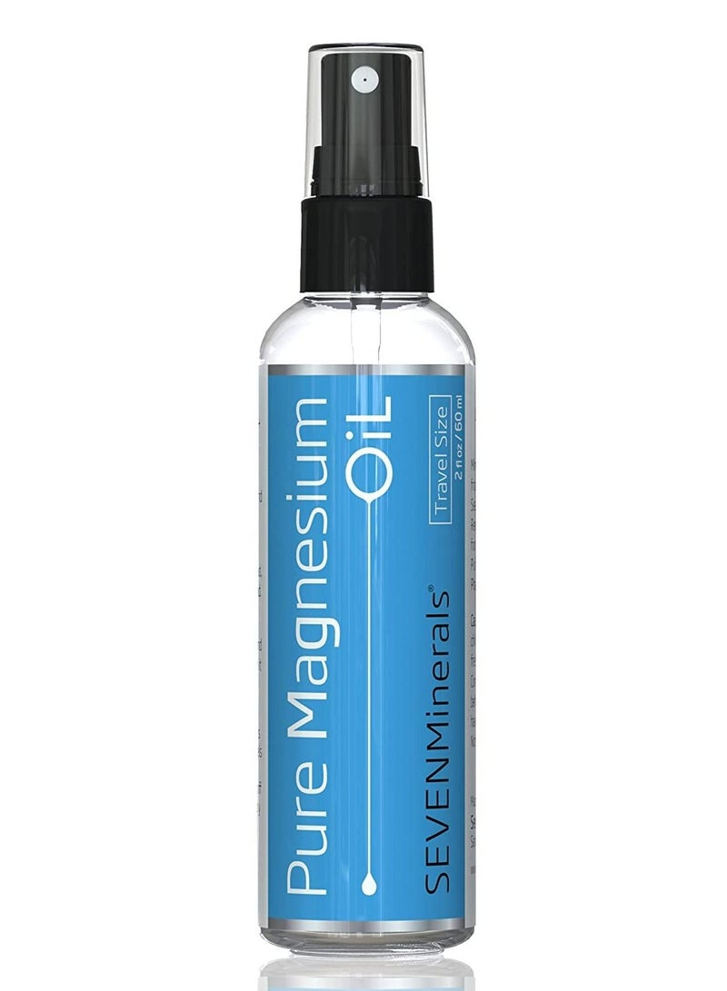 Seven Minerals Magnesium Oil Spray  No Unhealthy Trace Minerals  from an Ancient Underground Permian Seabed 2oz