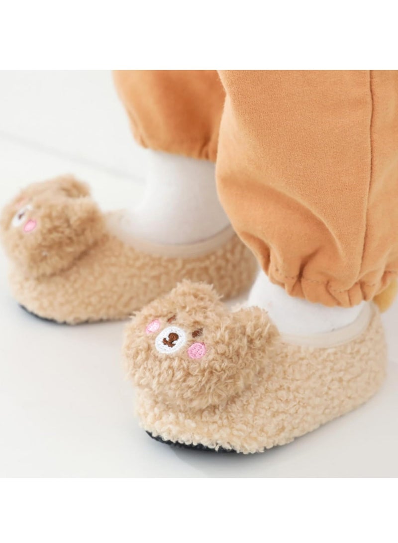 Oasisgalore Plush Bear Slippers, Non-Skid Toddler Shoes for Boys & Girls, Warm Home Footwear  - Image 5