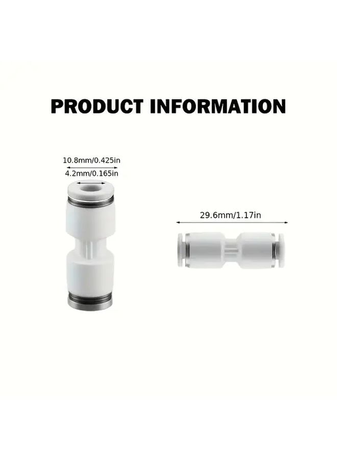 8Pcs PTFE Feed Pipe Connector For 1 75mm Filament 4 2mm Tubing Adapter - Image 2