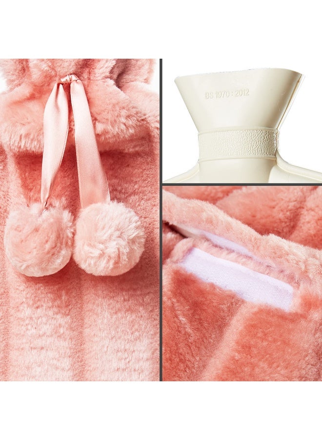 SANMUGEED Large Cosy 2L Litre Rubber Hot Water Bottle,Hot Water Bag, for Sore Muscles, Period Cramps, Hot and Cold Compress,Hand Feet Warmer - Image 5
