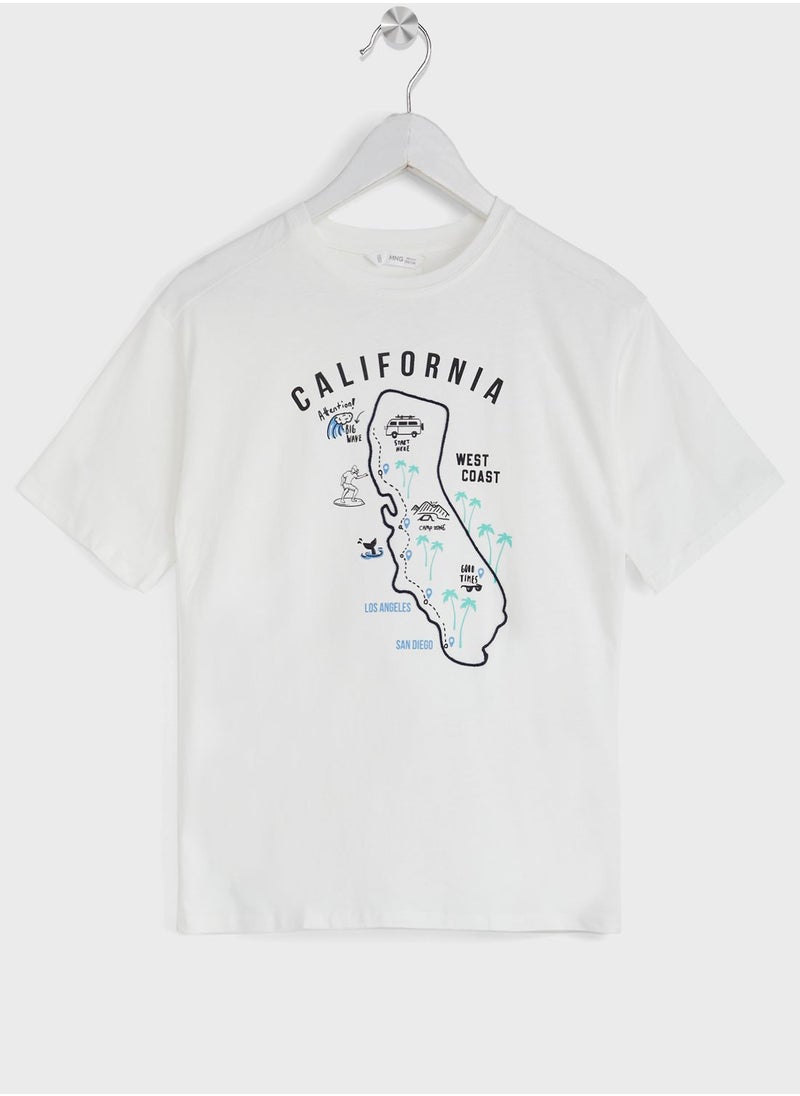 MANGO - Kids Graphic T-Shirt - Image 1