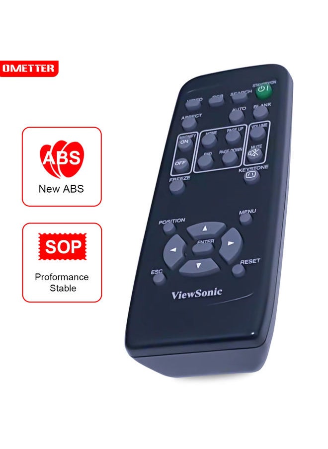 OMETTER - Remote Control for Viewsonic PJ1158 VS11459 PJ658 PJ358 VS11611 PJ758 PJ759 PJ760 VS11862 VS11861 VS11822 PJ862 PJ656 PJ656D - Image 1