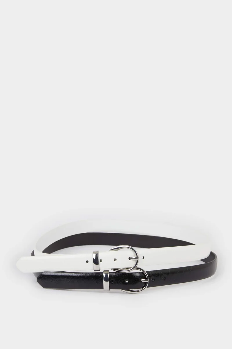 Defacto  Woman Faux Leather 2 Piece Daily Belt for Women | Best Price UAE
