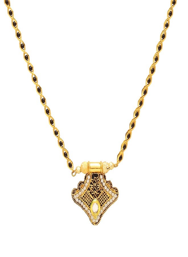 Superstore18 Traditional Gold-Plated Mangalsutra Necklace for Women ethnic wedding bridal wedding Tamaniya (SST2723MSMA) - Image 1