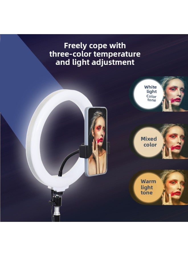 general Double-Sided RGB Crystal Diamond Ring Light Mobile Phone Desktop Flashlight Crystal Supplement Light Emitting Lamp-Specifications:RGB-ring Light 【10 Inch Wire Control】】  - Image 5