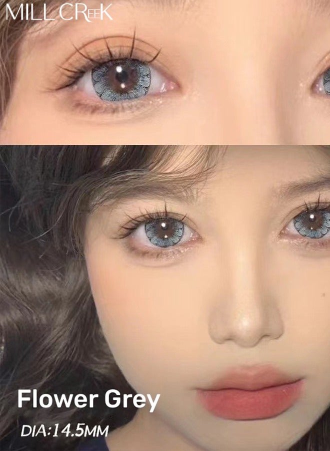 ميل كريك العدسات اللاصقة الملونة 14.5mm هيما + نائب الرئيس عدسة تستخدم 1 زوج من النظارات الرمادية 2 في السنة - Image 3