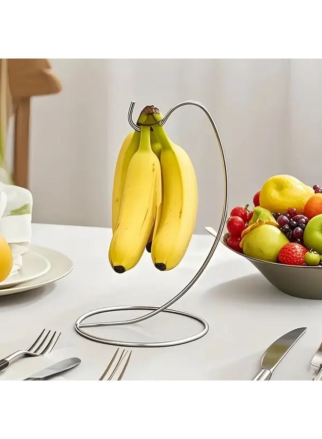 1pc Heavy Duty Metal Fruit Rack Hook Space Saving Banana Headphone Kitchen Organizer - Image 2