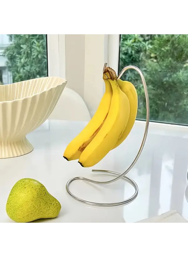 1pc Heavy Duty Metal Fruit Rack Hook Space Saving Banana Headphone Kitchen Organizer - Image 4